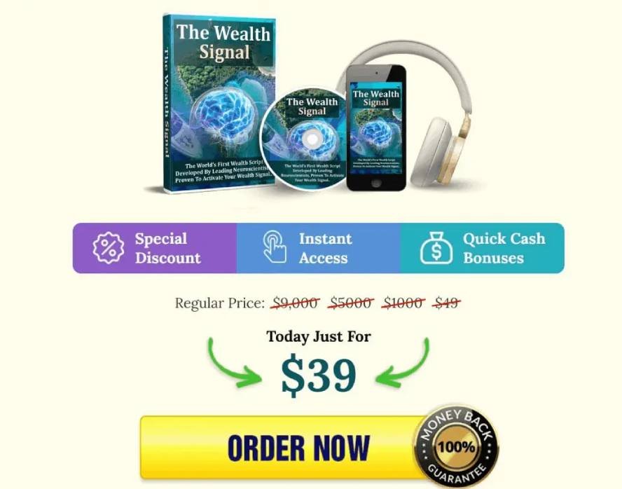 The Wealth Signal official program price and limited time discount